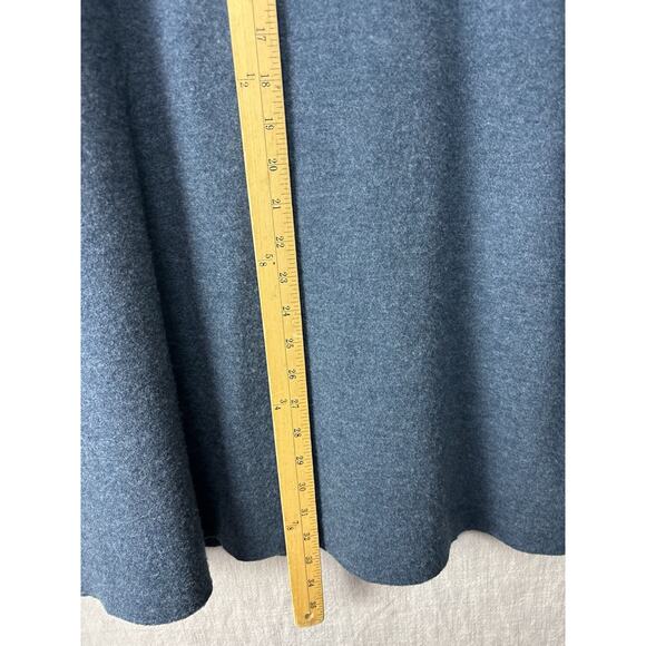 Beautiful Eileen Fisher Merino Wool Straight Long Cardigan Midnight Blue size L - Picture 5 of 7